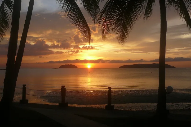 Zonsondergang Maleisisch Borneo