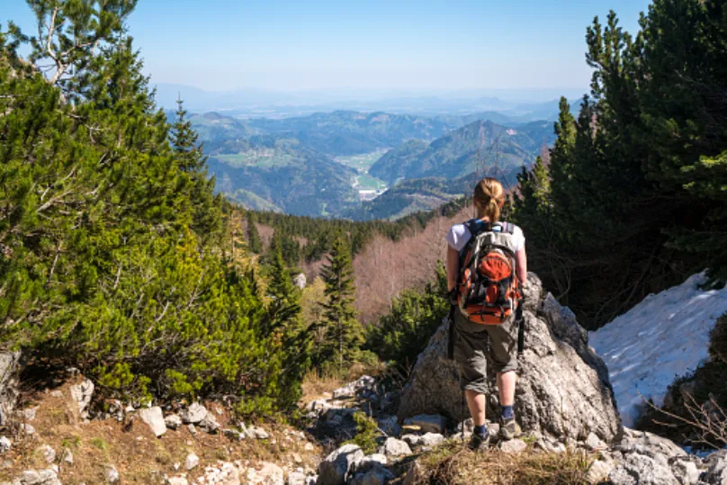 Slovenië wandelaar Julische Alpen