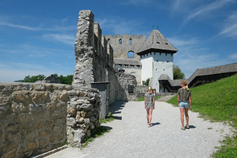 Celje kasteel met kinderen, Oost-Slovenië 