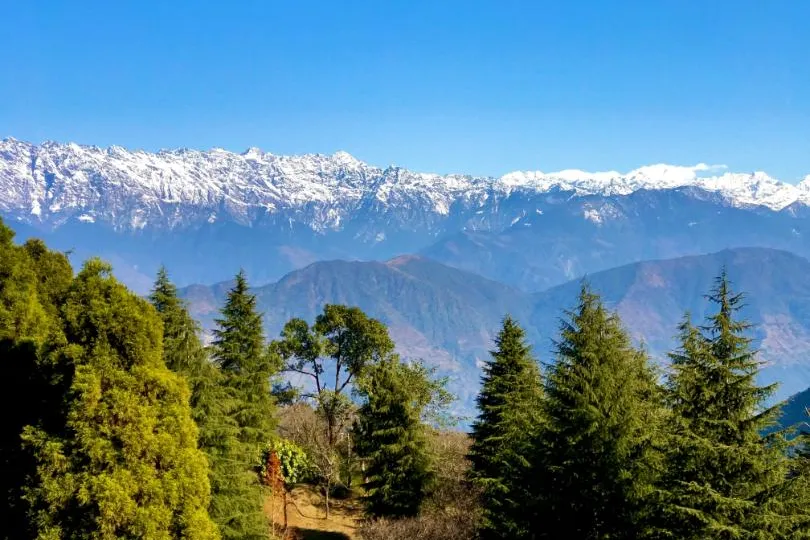 Nepal langtang uitzicht bergen