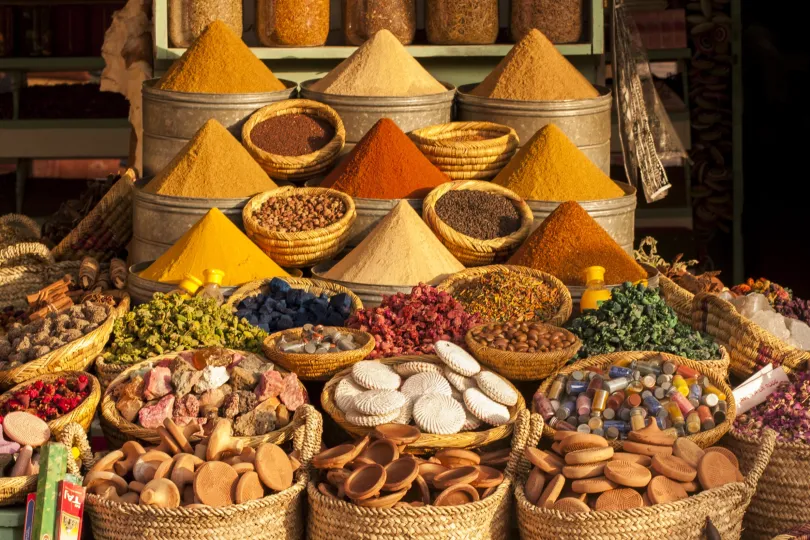 Specerijen op de Marokkaanse Markt