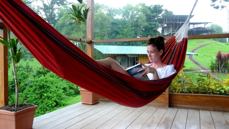 Individuele reis Costa Rica Corcovado relaxen in hangmat